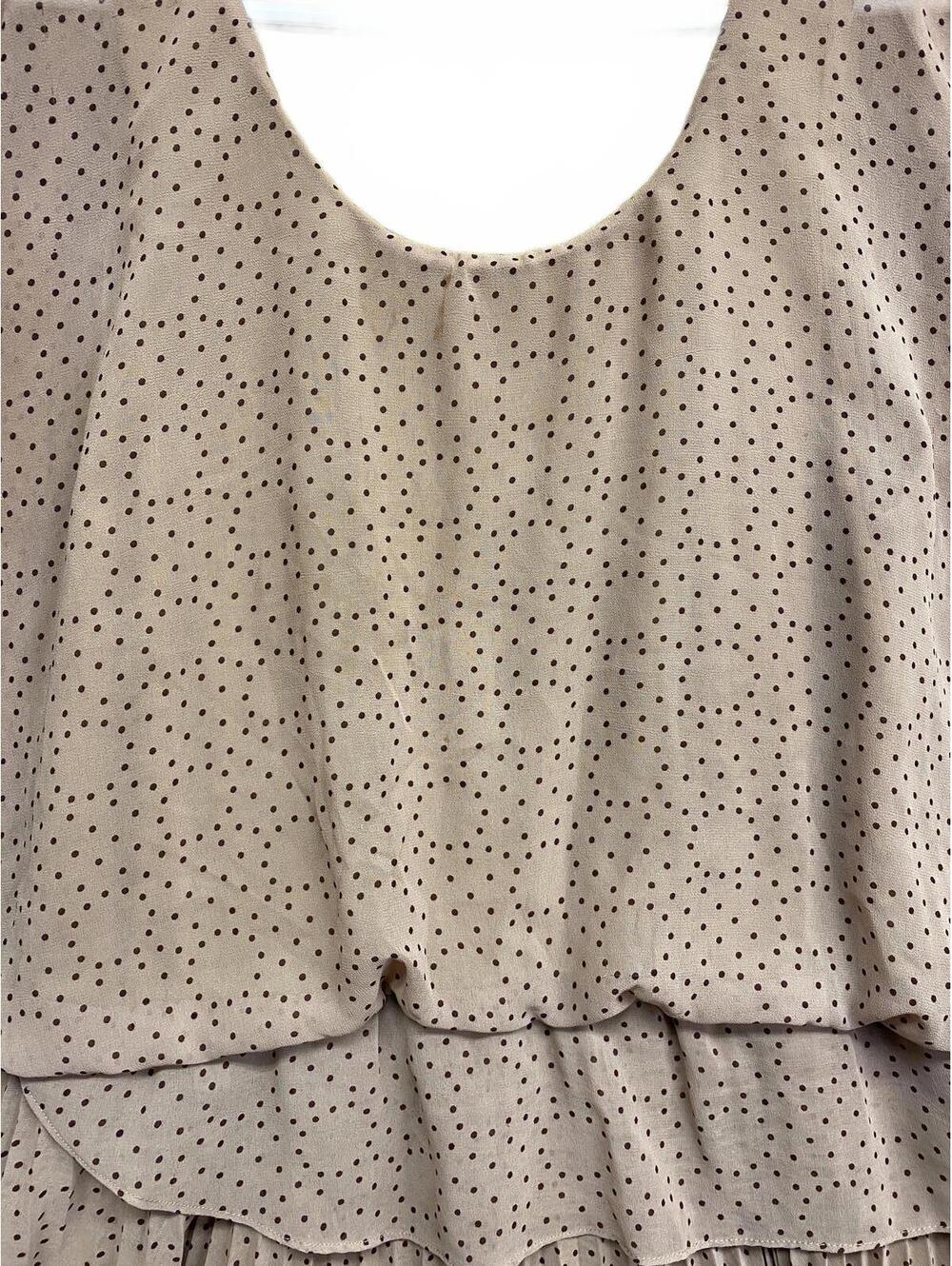 YA Los Angeles Women's Pleated Polka Dot Dress Size Large - Picture 4 of 6